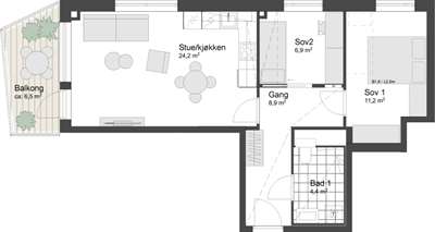 Plantegning 1